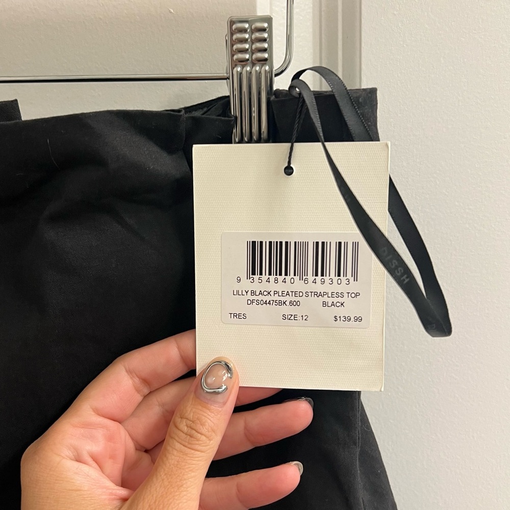 NWT DISSH Lilly pleated top - Picture 7 of 13